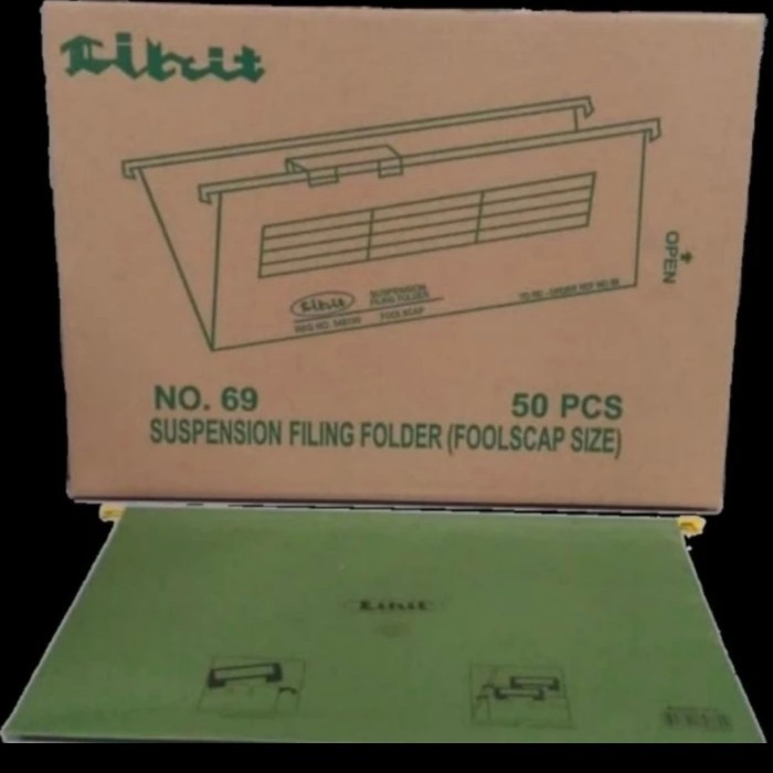 

TERBARU - Hangmap New Compass no 100 Suspension Filling Folder Map isi 50 Pcs