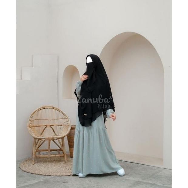 DAILY DRESS POLKA ZANUBA | GAMIS POLKA ZANUBA | HOMEDRESS RAYON ZANUBA