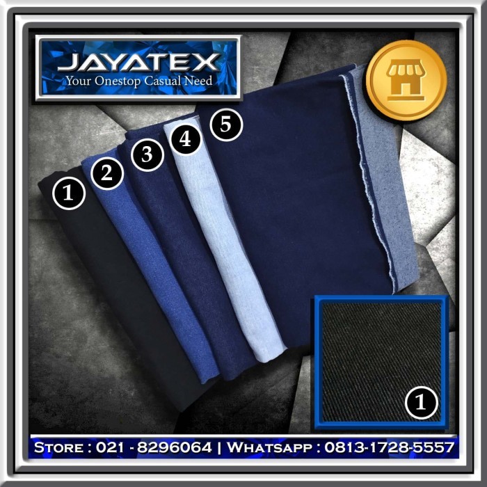 

HARGA DISC - BAHAN KAIN JEANS SOFT STRETCH HALUS WASHED KANVAS CELANA JAKET TAS
