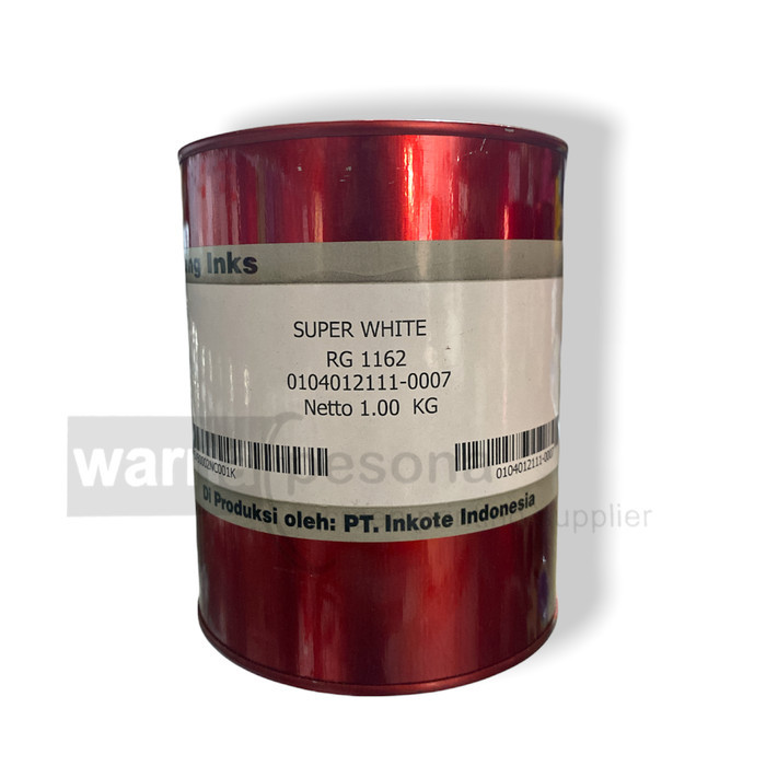 

TERMURAH - Cat Tinta Sablon Royal Guard RG 1162 Super White Putih 1Kg