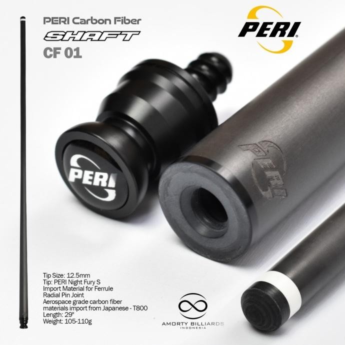 Peri Shaft Carbon Fiber Joint Radial / Shaft Play Billiard