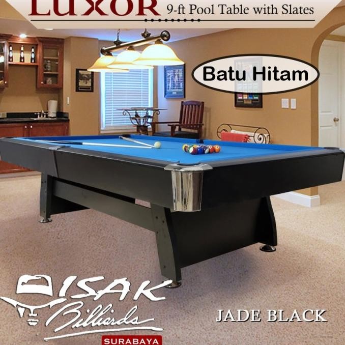 Meja Billiard Luxor 9 ft Pool Table Jade Black | Meja Biliar 9ft