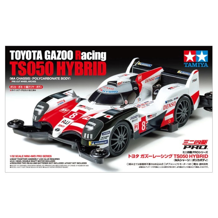 TAMIYA 18652 TOYOTA GAZOO RACING TS050 HYBRID POLYCARBONATE[MA CHASIS]
