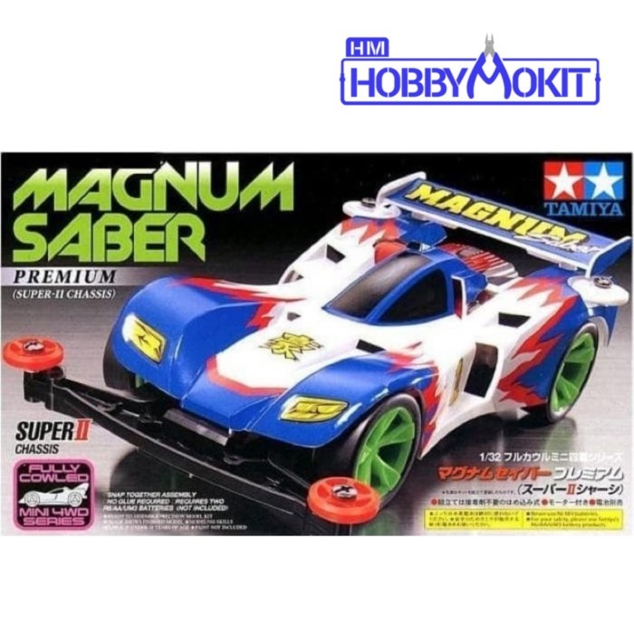 Tamiya 19431 Mini 4WD Magnum Saber Premium Super II Chassis 1/32