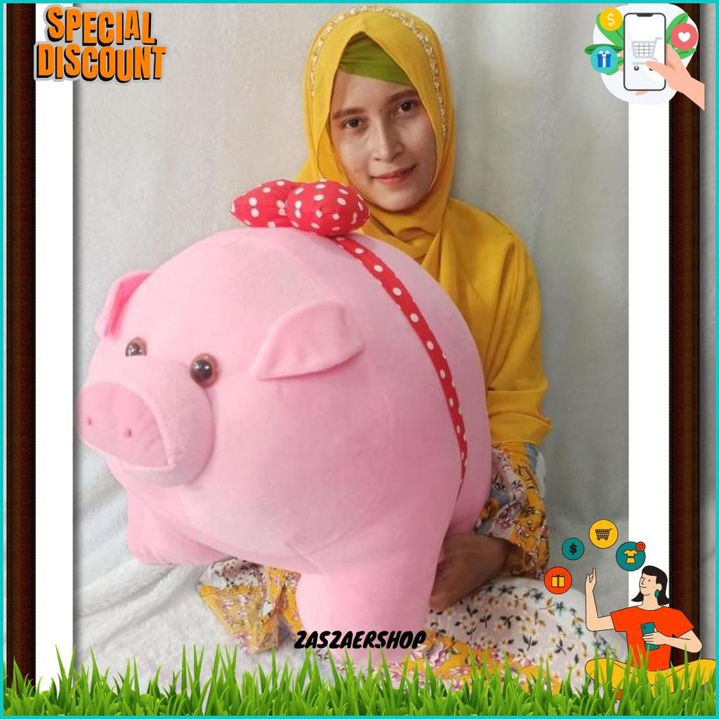 Boneka Piglet Babi Jumbo Kilat