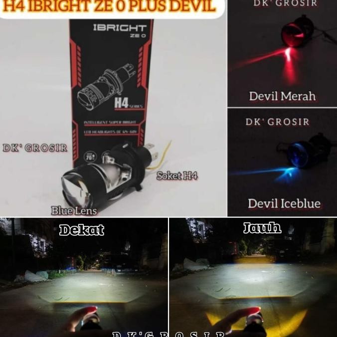 IBRIGHT ZE 0 - Lampu Utama  H4 LED