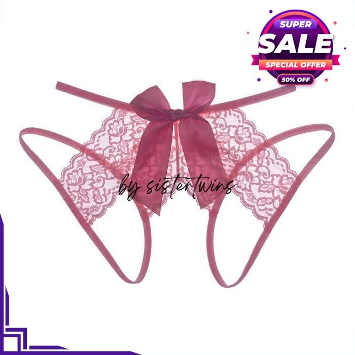 SEXY OPEN CROTCH CD WANITA SIZE BESAR LOW WAIST THONG BY SISTER TWINS STORE HIGHT QUALITY 