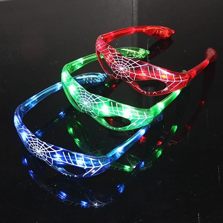 disney spiderman glowing glasses marvel anime figure led flashing glasses sunglasses cartoon childre