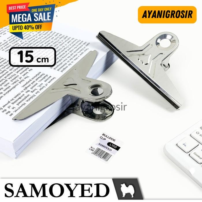

TERLARIS KLIP / PENJEPIT / JEPITAN KERTAS / BULLDOG CLIP SAMOYED BLCL-L150 BY AYANI GROSIR !!