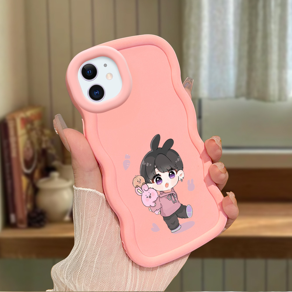 Premium Case Vivo Casing Vivo Motif BTS Cartoon Case Vivo Compatible for Vivo Y02 Y15S Y16 Y17 Y20 Y