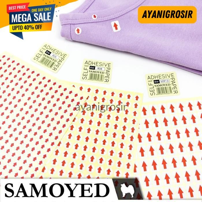 

BEST DEAL KERTAS LABEL / STIKER PANAH / SELF ADHESIVE PAPER SAMOYED SADP-RW BY AYANI GROSIR !!