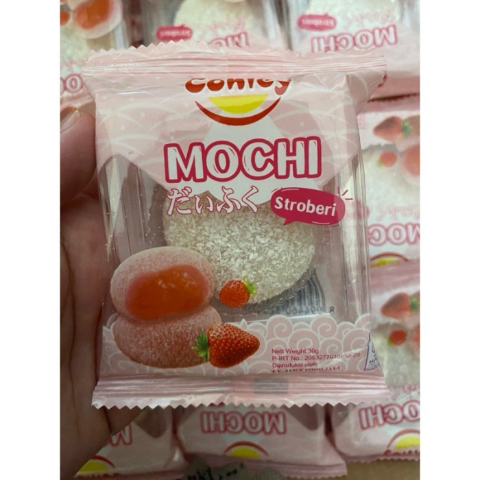 

BOOM SALE conley mochi 30gram jepang rasa coklat mangga strawberry cemilan enak snack anak murah