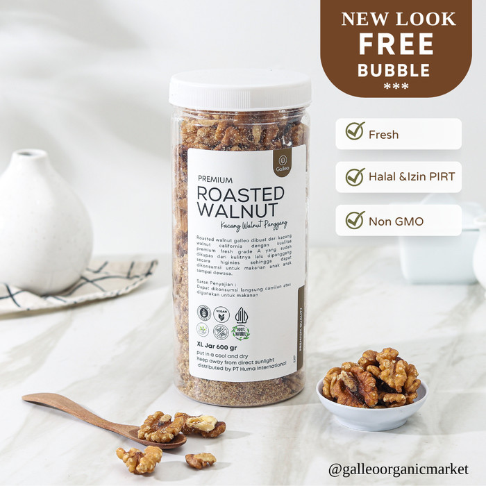 

TERLENGKAP Kacang Walnut Panggang 1 Kg / Walnut Roasted Premium Nuts by Galleo