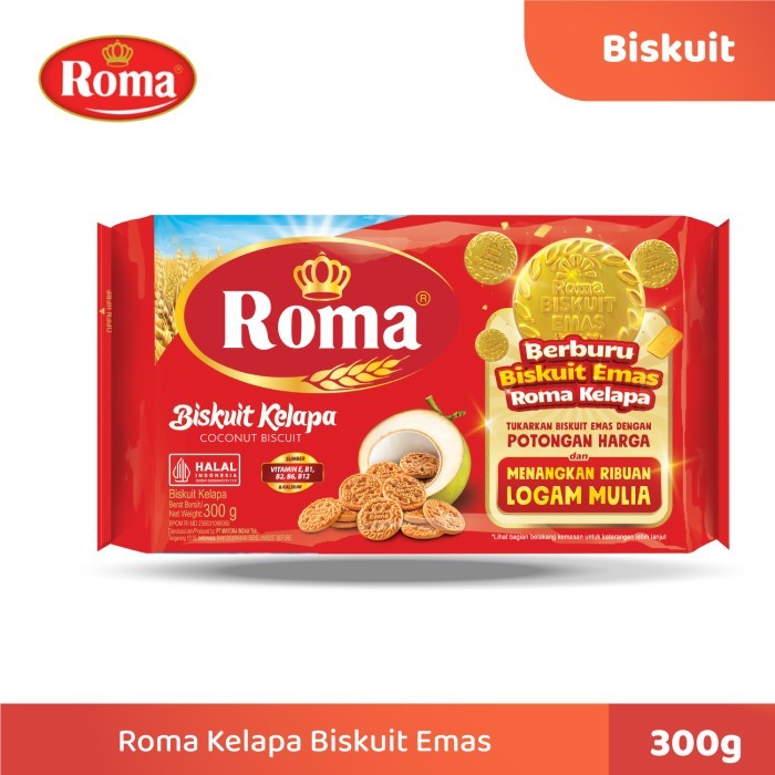 

BERMUTU Biskuit Roma Kelapa @300 Gr