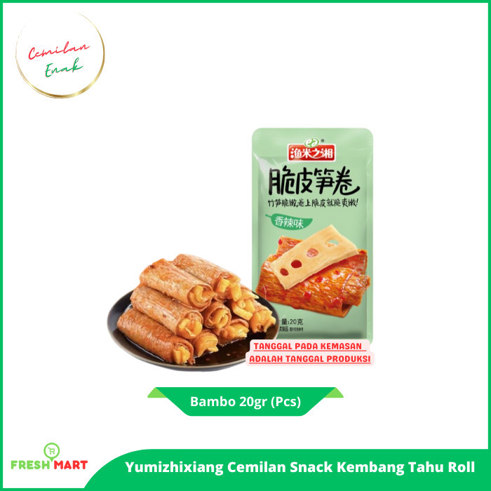 

BOOM SALE Cemilan China Instant Siap Saji Tofu Roll/Kembang Tahu Gulung/Pangsit