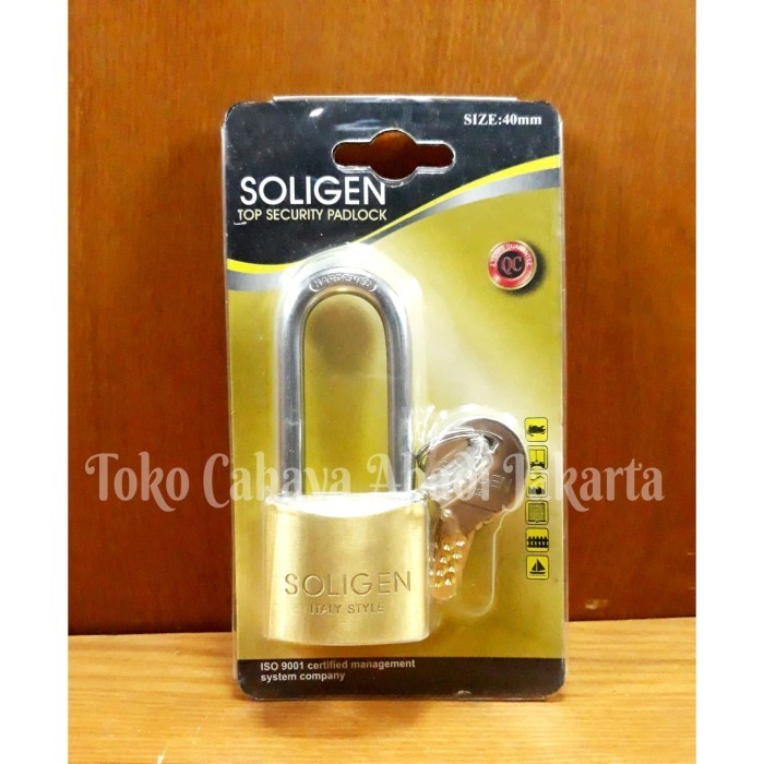 TERBARU Gembok Soligen 40L/ Gembok Soligen 40 L/ Gembok Soligen 40 panjang