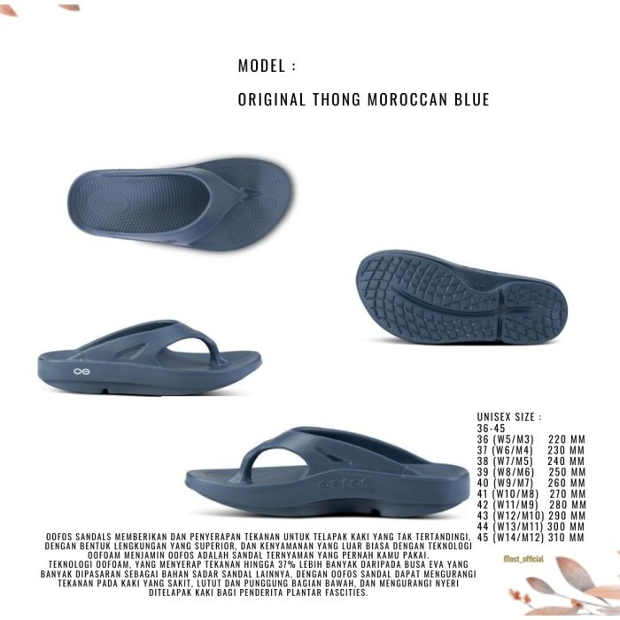 Original Thong Olive (Plantar Fastisis) Produk Original Oofos 100%