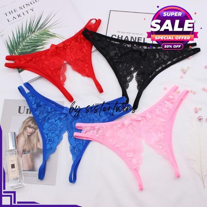 G STRING CELANA OPEN CD CD WANITA THONG LINGERIE BY SISTER TWINS STORE BEST SELLER 