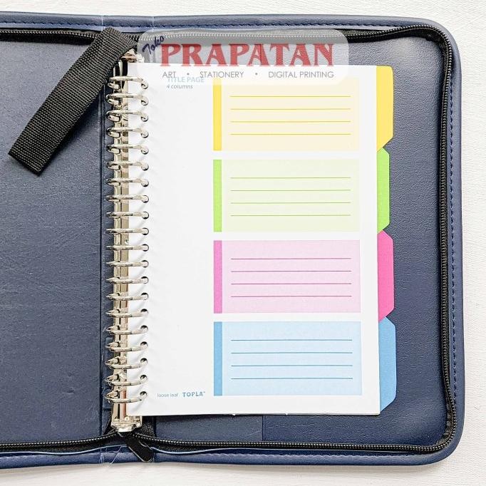

Premium Quality Topla Zip Binder Note A5 ZB-995 | Buku Tulis Binder