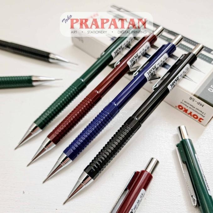 

Ready for You Joyko MP-58 Metal Clip Mechanical Pencil 0.5mm | Pensil Mekanik