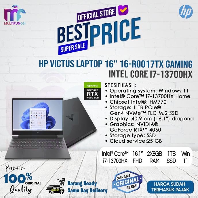 HP Victus Laptop 16" 16-r0017TX Gaming Intel Core i7-13700HX