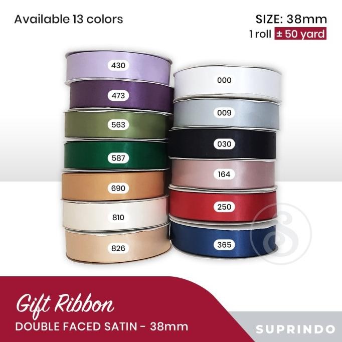 

50 Yard Pita Satin Import/ Double Faced Satin 38Mm