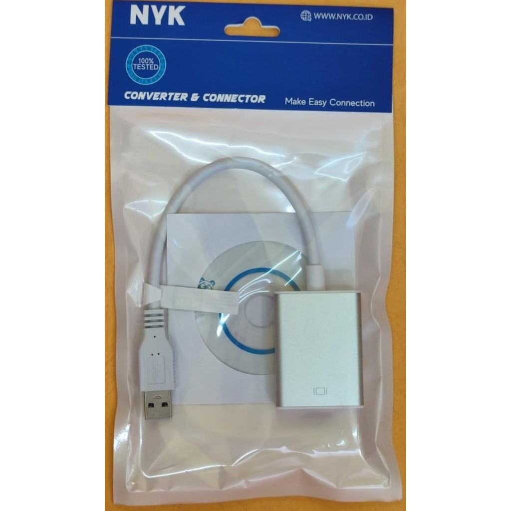 

NYK Kabel Converter USB 3.0 to Port HDMI Garansi Resmi