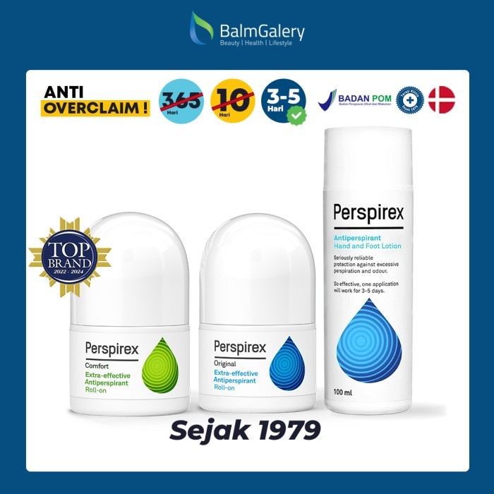 Hilm - [Combo] Perspirex Original + Comfort 20 Ml + Hand & Foot Lotion 100 Ml