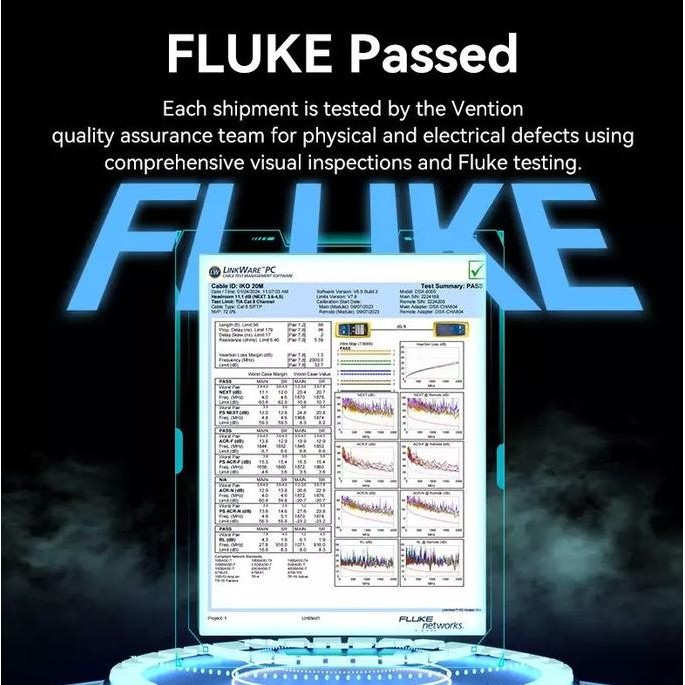 

Vention Cable Cotton Braided IKK 10M/12M/15M/20M Cat8 SFTP Ethernet Patch Kabel