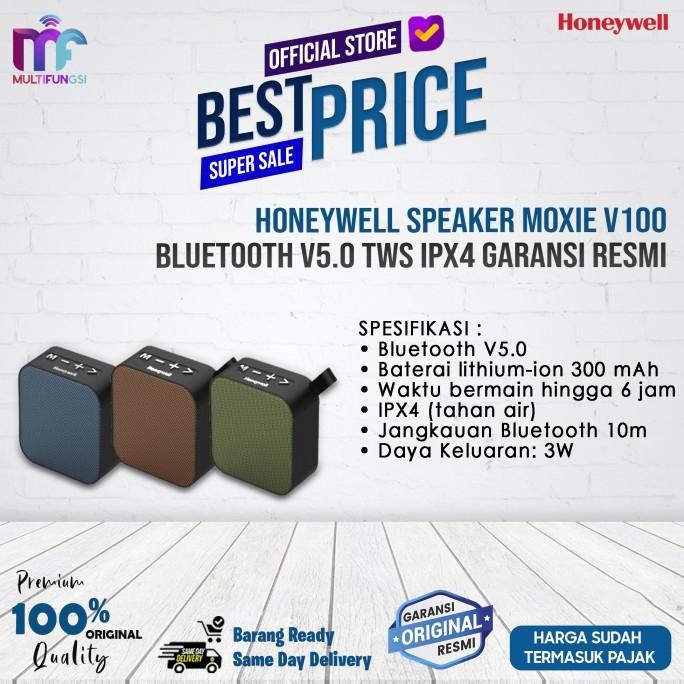 

Honeywell Speaker Moxie V100 Bluetooth V5.0 TWS IPX4 Garansi Resmi