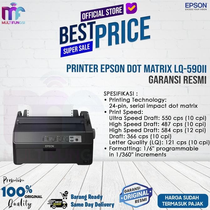 

Printer Epson Dot Matrix LQ-590II LQ590II LQ 590II