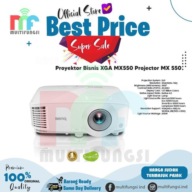 

Proyektor Bisnis XGA MX550 Projector MX 550