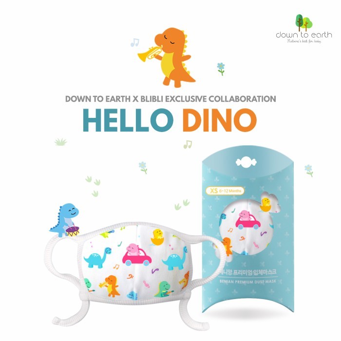 Organic Baby Mask Mom's Nature / Masker Mulut Bayi
