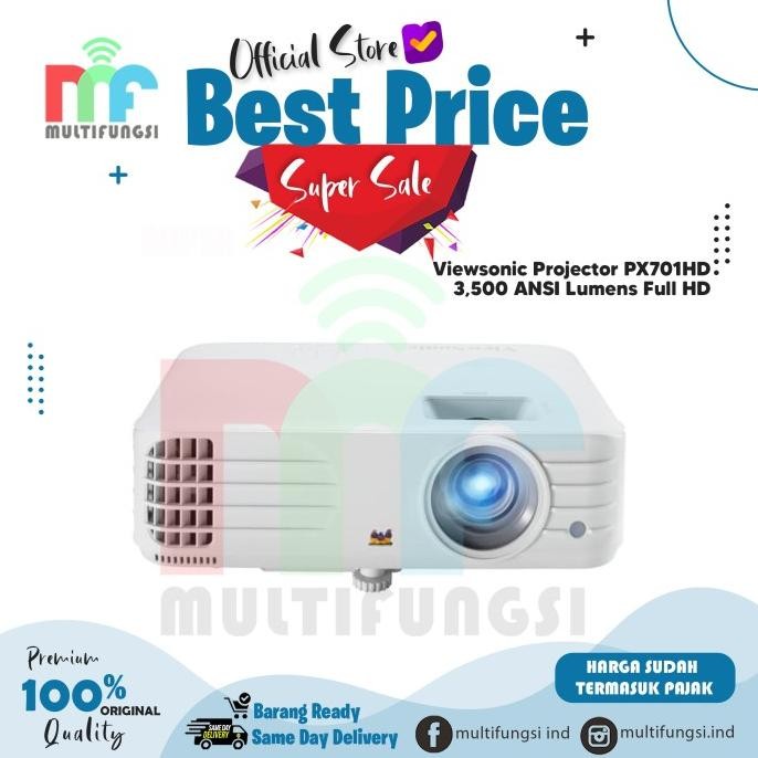 

Viewsonic Projector PX701HD 3,500 ANSI Lumens Full HD Garansi Resmi