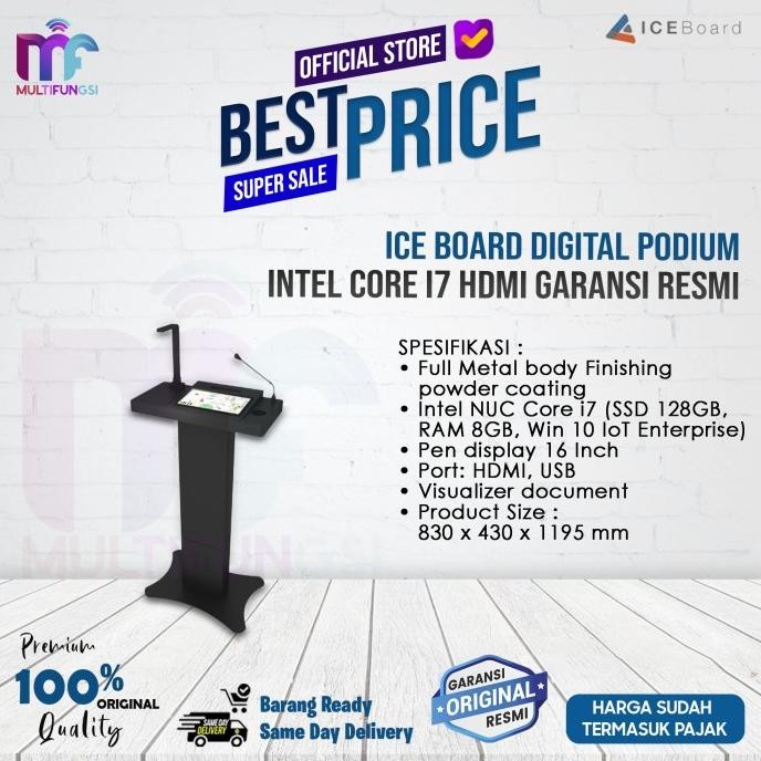 

Ice Board Digital Podium - Intel Core i7 HDMI Garansi Resmi
