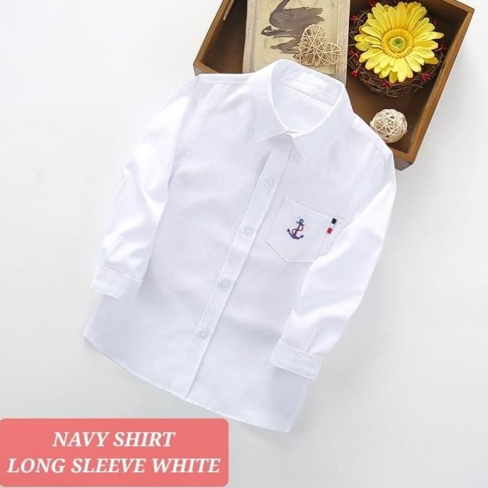 Murah Baju Kemeja Putih Lengan Pendek Panjang Anak Cowok