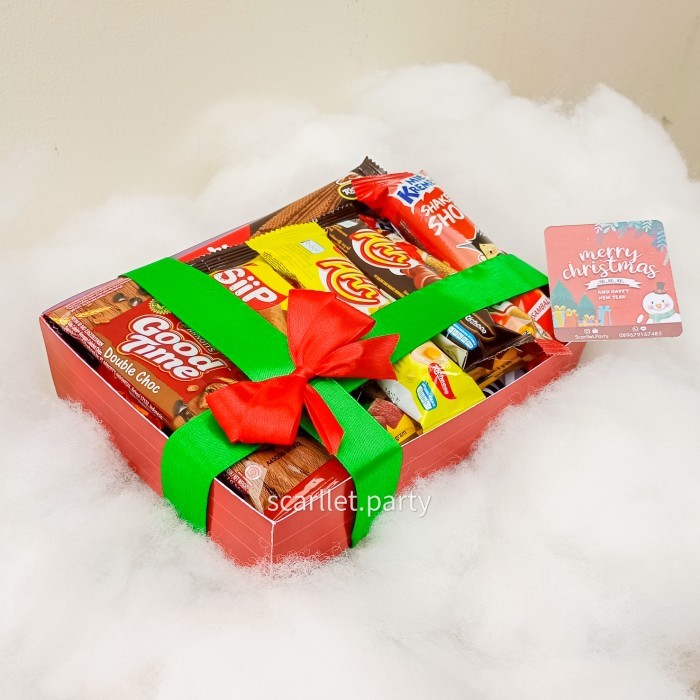 HAMPERS NATAL KADO CHRISTMAS BINGKISAN PARSEL ANAK SNACK CHIKI MURAH