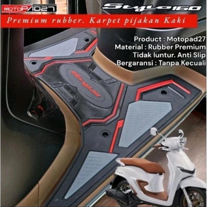 Karpet Motor Stylo 160 Alas Kaki Stylo 160 Rubber Baru