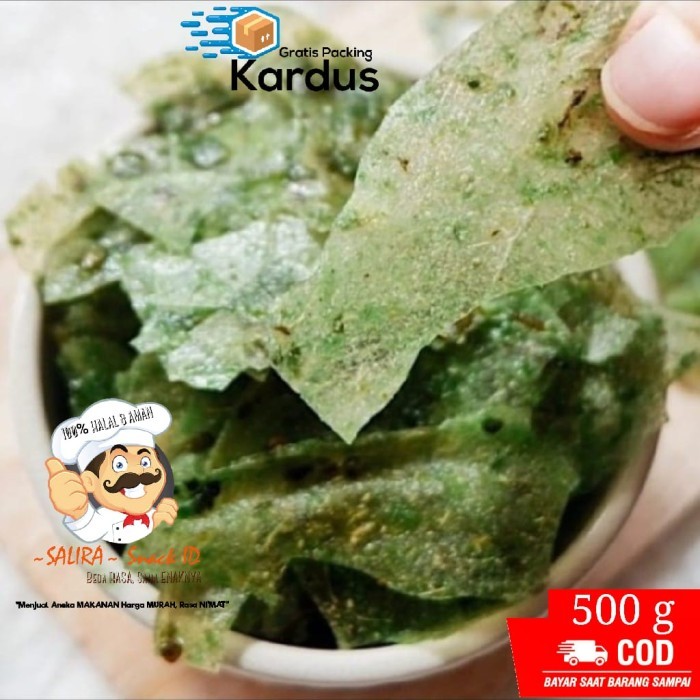 

Ready Gas!!! [1Kg] Keripik Kaca Cabe Ijo Renyah - Keripik Kaca