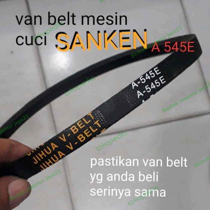 VAN BELT PAN BELT V BELT MESIN CUCI SANKEN A 545E
