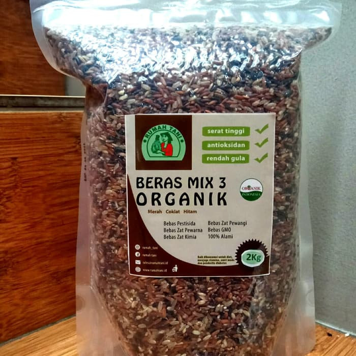 

TERBARU Rumah Tani Organic Mix Rice-3 2kg