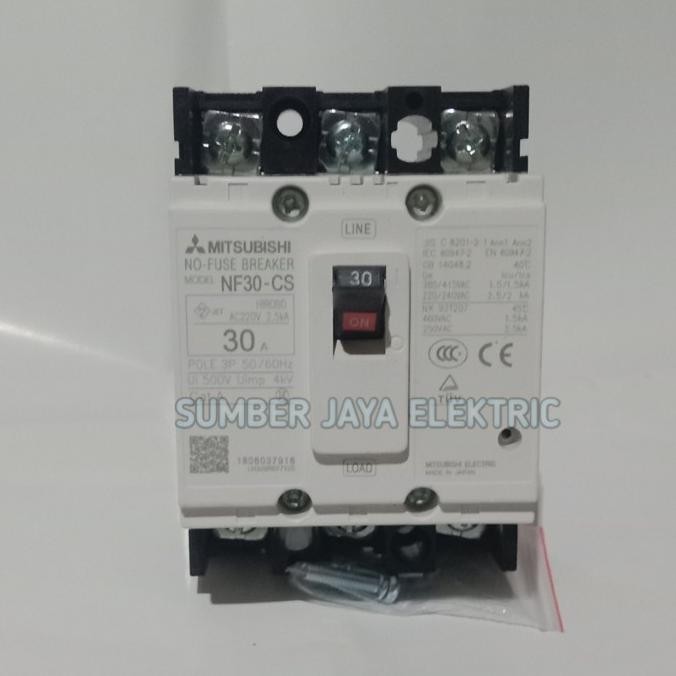 Mccb Nfb Mitsubishi Nf30-Cs 3P 30A Mccb Nfb Nf30Cs 30A Restock