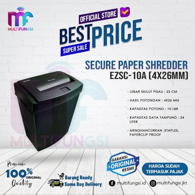 

Secure EZSC-10A Paper Shredder / Mesin Penghancur Kertas EZSC10A