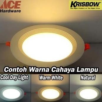 Tersedia Krisbow Lampu Downlight Led 4 Inci 5Watt Garansi Resmi Ace Hardware -