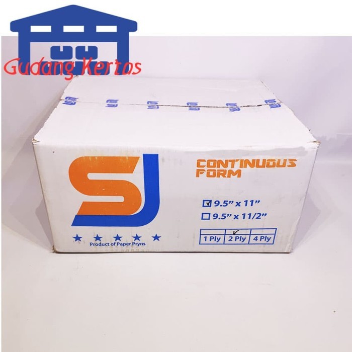 

BEBAS ONGKIR - CONTINUOUS FORM 9.5 X 11 2PLY SJ STANDAR