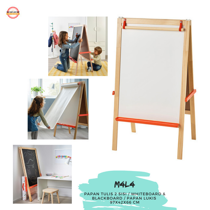 

TERBARU Papan Lukis/Papan Tulis Anak 2sisi Whiteboard Blackboard M4L4 10488967 PROMO!