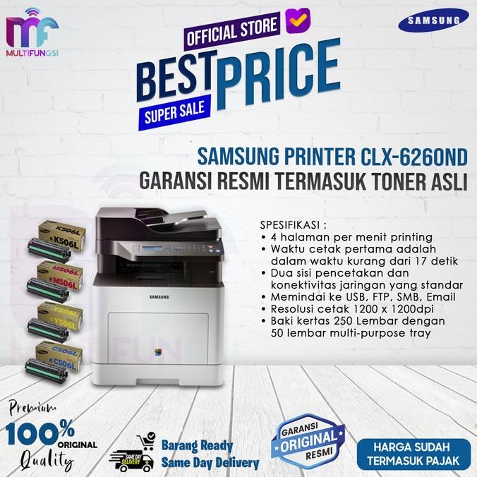 

Samsung Printer CLX-6260ND Garansi Resmi