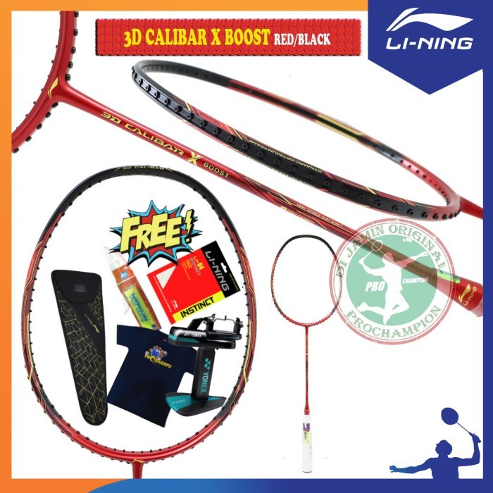 LINING 3D CALIBAR X BOOST RAKET BADMINTON ORIGINAL
