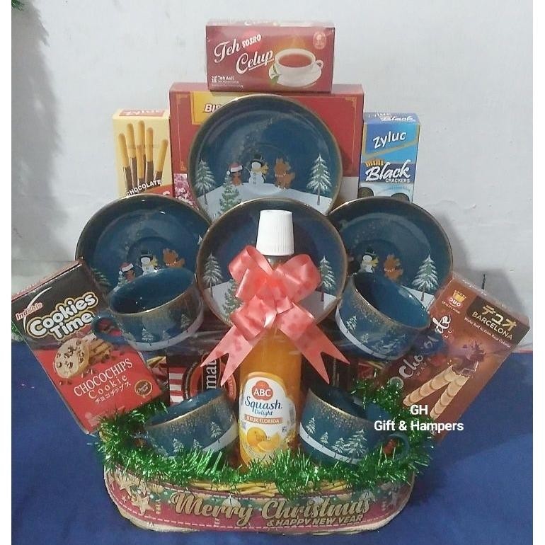 

PARCEL NATAL TAHUN BARU SNACKS SIRUP TEASET PREMIUM HAPPY NEW YEAR KERAMIK PARSEL HAMPERS