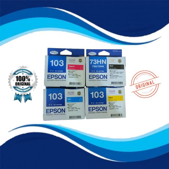 Epson Ink Cartridge 103 Per Set Tx550W, T30, T40W, Tx600Fw, T1100